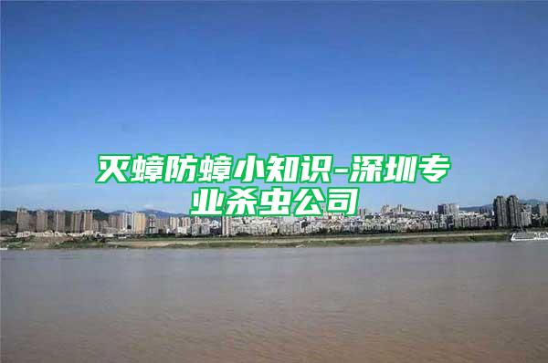 滅蟑防蟑小知識-深圳專業殺蟲公司