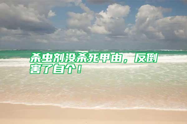 殺蟲劑沒(méi)殺死甲由，反倒害了自個(gè)！