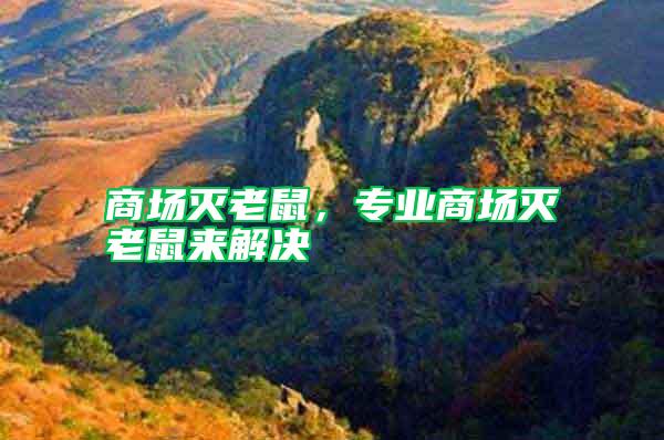 商場滅老鼠，專業(yè)商場滅老鼠來解決