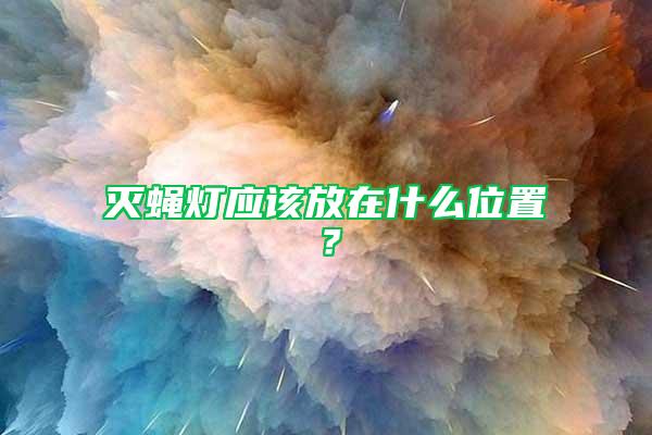 滅蠅燈應(yīng)該放在什么位置？
