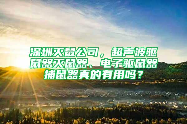 深圳滅鼠公司，超聲波驅(qū)鼠器滅鼠器、電子驅(qū)鼠器捕鼠器真的有用嗎？