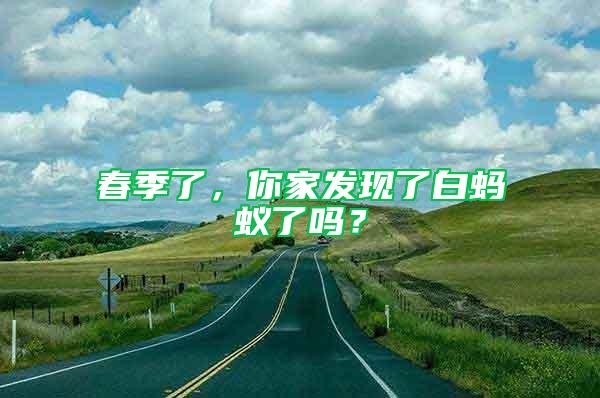春季了，你家發(fā)現(xiàn)了白螞蟻了嗎？