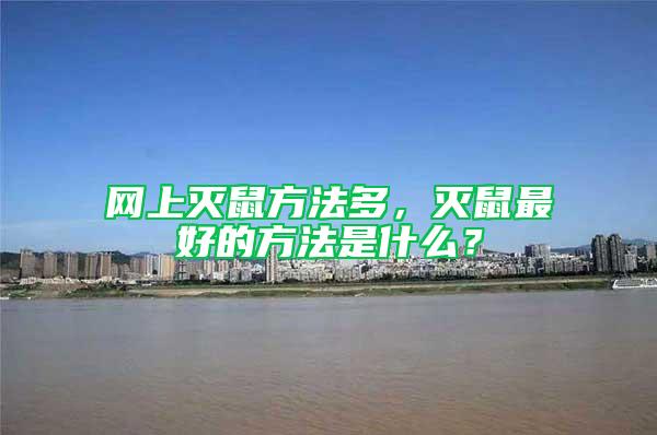 網(wǎng)上滅鼠方法多，滅鼠最好的方法是什么？
