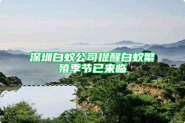 深圳白蟻公司提醒白蟻繁殖季節已來臨