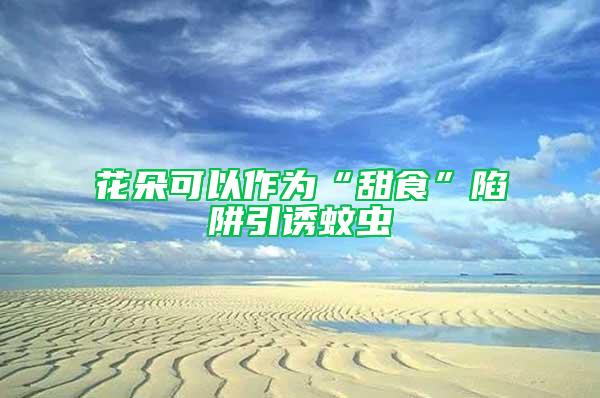 花朵可以作為“甜食”陷阱引誘蚊蟲(chóng)