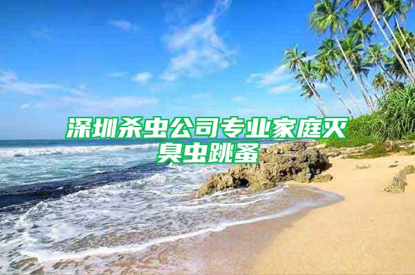 深圳殺蟲公司專業家庭滅臭蟲跳蚤