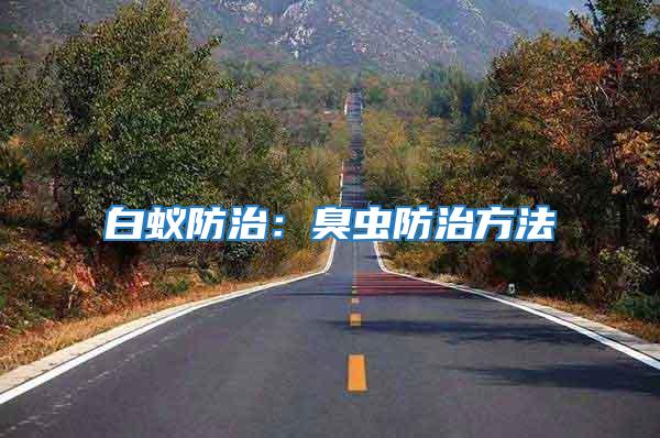 白蟻防治：臭蟲防治方法
