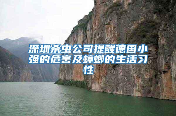 深圳殺蟲(chóng)公司提醒德國(guó)小強(qiáng)的危害及蟑螂的生活習(xí)性