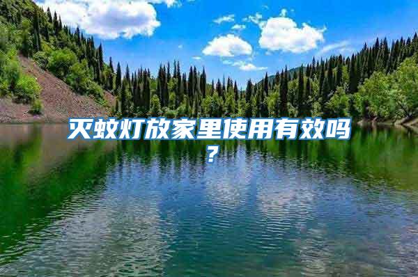 滅蚊燈放家里使用有效嗎？