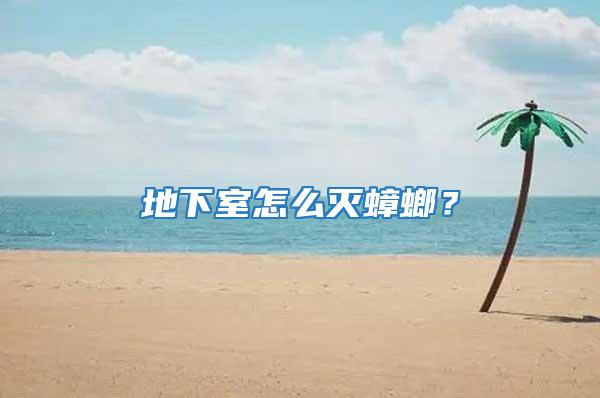 地下室怎么滅蟑螂？