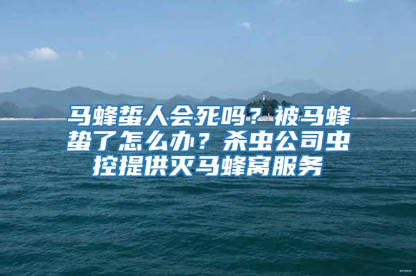 馬蜂蜇人會死嗎？被馬蜂蟄了怎么辦？殺蟲公司蟲控提供滅馬蜂窩服務(wù)