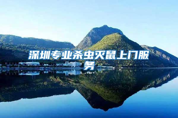 深圳專業殺蟲滅鼠上門服務