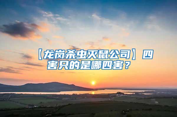 【龍崗殺蟲滅鼠公司】四害只的是哪四害？