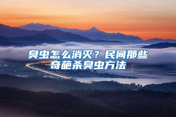 臭蟲怎么消滅？民間那些奇葩殺臭蟲方法