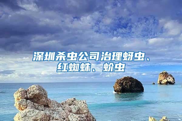 深圳殺蟲公司治理蚜蟲、紅蜘蛛、蚧蟲