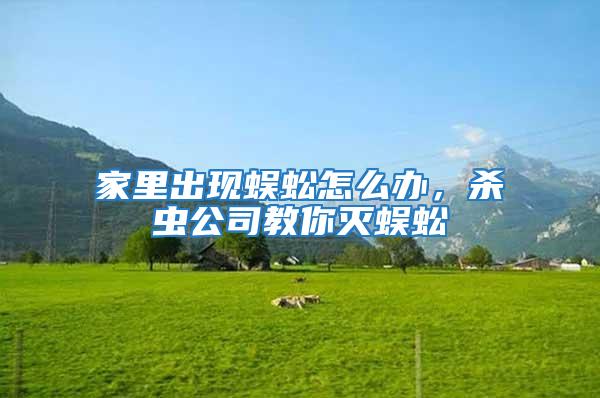 家里出現(xiàn)蜈蚣怎么辦，殺蟲(chóng)公司教你滅蜈蚣