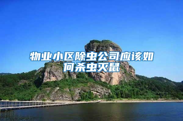 物業(yè)小區(qū)除蟲公司應(yīng)該如何殺蟲滅鼠