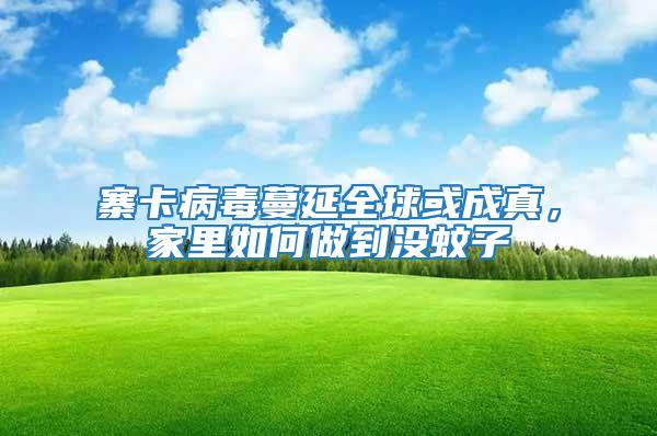寨卡病毒蔓延全球或成真，家里如何做到沒蚊子