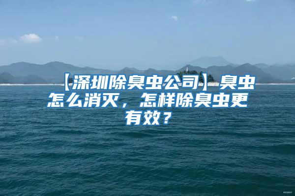 【深圳除臭蟲公司】臭蟲怎么消滅，怎樣除臭蟲更有效？