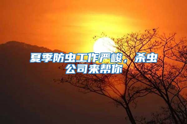夏季防蟲工作嚴峻，殺蟲公司來幫你