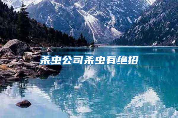 殺蟲(chóng)公司殺蟲(chóng)有絕招
