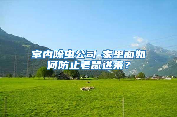 室內除蟲公司-家里面如何防止老鼠進來？