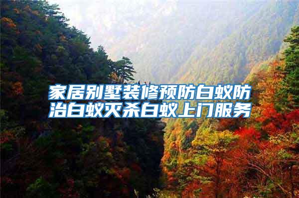 家居別墅裝修預防白蟻防治白蟻滅殺白蟻上門服務
