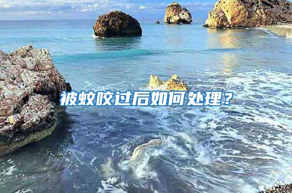 被蚊咬過后如何處理？