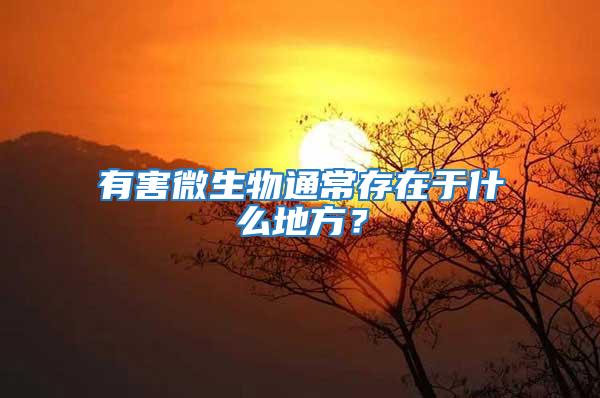 有害微生物通常存在于什么地方？