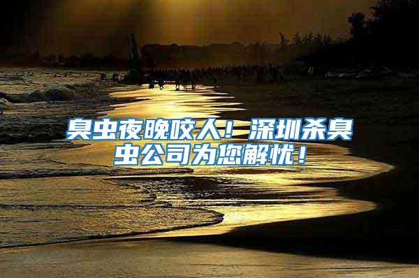 臭蟲夜晚咬人！深圳殺臭蟲公司為您解憂！