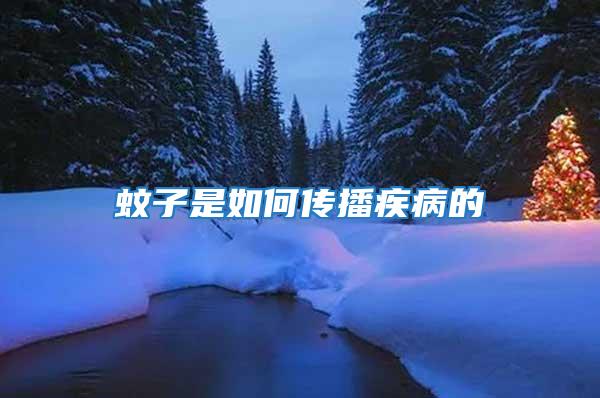 蚊子是如何傳播疾病的