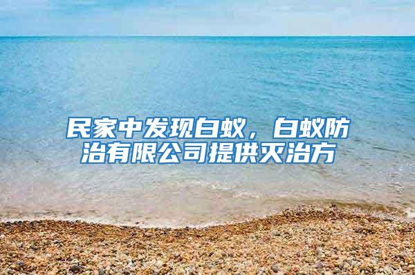 民家中發現白蟻，白蟻防治有限公司提供滅治方