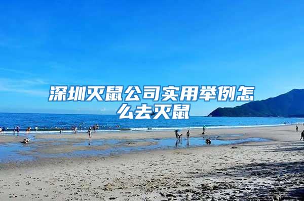 深圳滅鼠公司實用舉例怎么去滅鼠