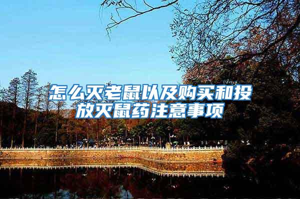 怎么滅老鼠以及購(gòu)買和投放滅鼠藥注意事項(xiàng)