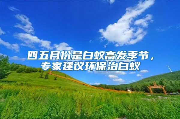 四五月份是白蟻高發季節，專家建議環保治白蟻