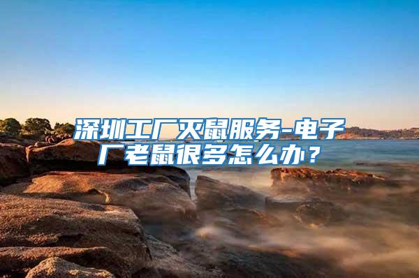 深圳工廠(chǎng)滅鼠服務(wù)-電子廠(chǎng)老鼠很多怎么辦？