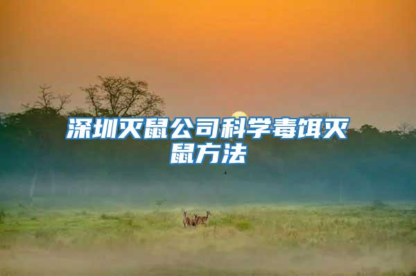 深圳滅鼠公司科學毒餌滅鼠方法