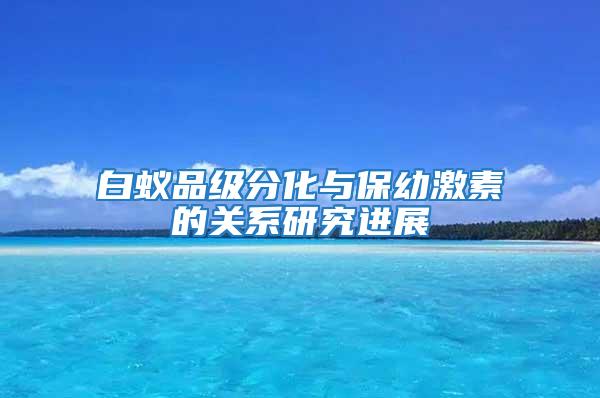 白蟻品級分化與保幼激素的關(guān)系研究進展