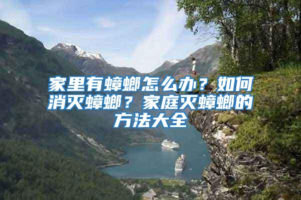 家里有蟑螂怎么辦？如何消滅蟑螂？家庭滅蟑螂的方法大全