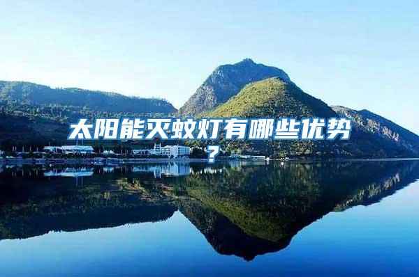 太陽能滅蚊燈有哪些優勢？