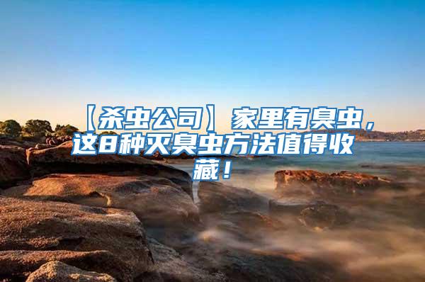 【殺蟲公司】家里有臭蟲，這8種滅臭蟲方法值得收藏！