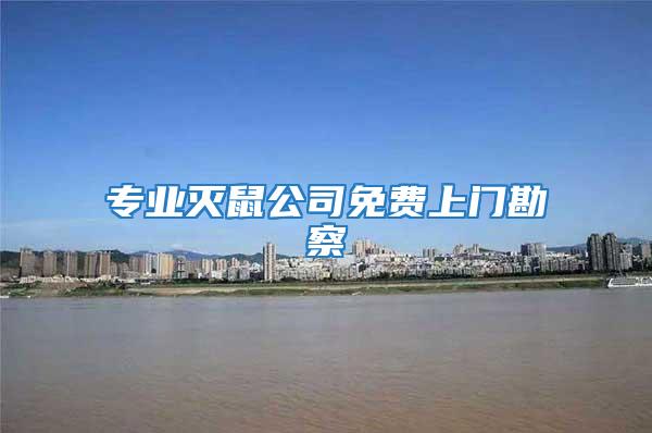 專業(yè)滅鼠公司免費上門勘察