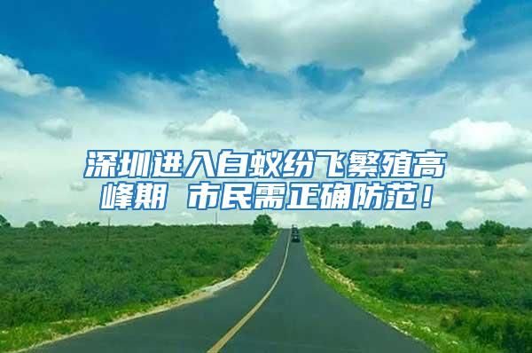 深圳進入白蟻紛飛繁殖高峰期 市民需正確防范！