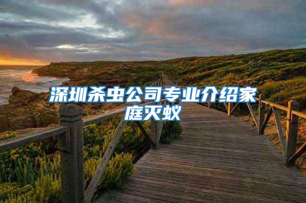 深圳殺蟲公司專業介紹家庭滅蟻
