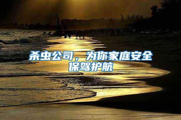 殺蟲公司，為你家庭安全保駕護(hù)航