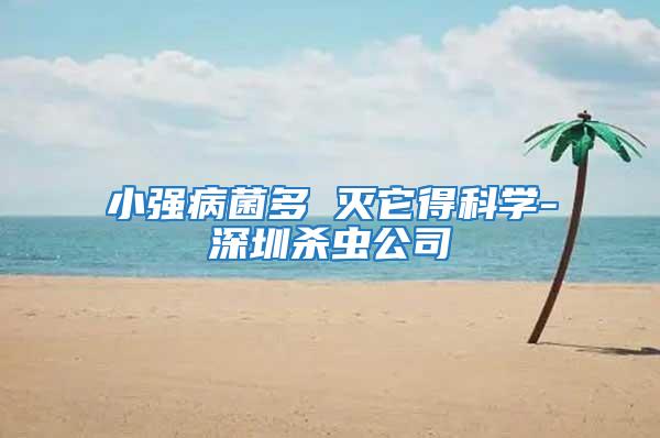小強病菌多 滅它得科學-深圳殺蟲公司