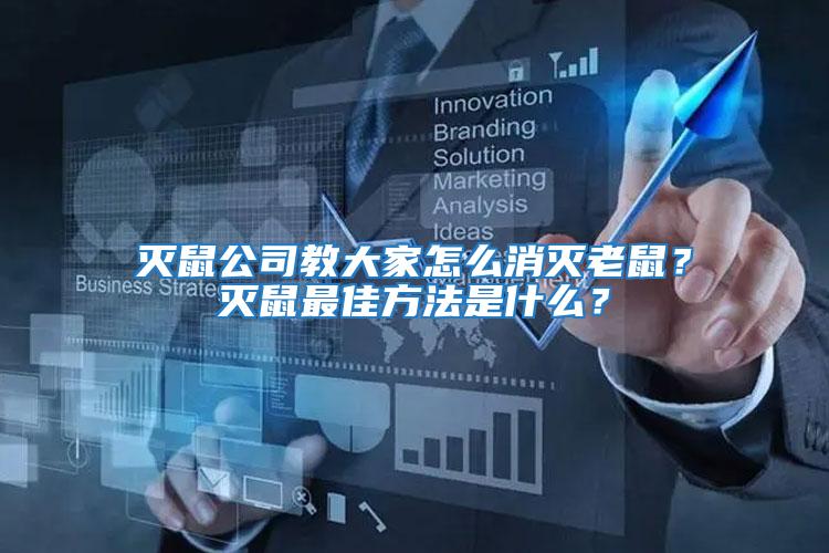 滅鼠公司教大家怎么消滅老鼠？滅鼠最佳方法是什么？