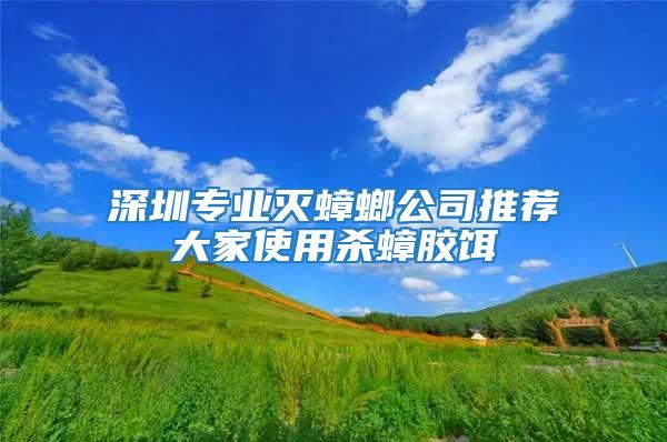 深圳專業(yè)滅蟑螂公司推薦大家使用殺蟑膠餌