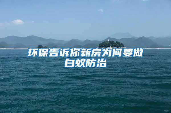 環保告訴你新房為何要做白蟻防治