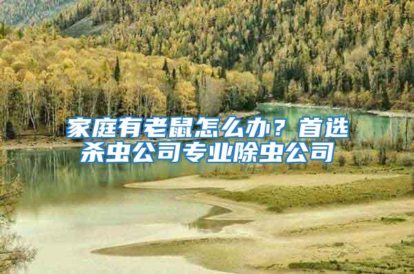 家庭有老鼠怎么辦？首選殺蟲公司專業(yè)除蟲公司